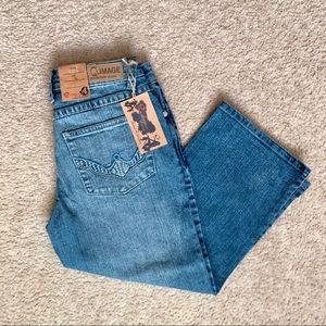 NEW Blue Denim Capri Pants